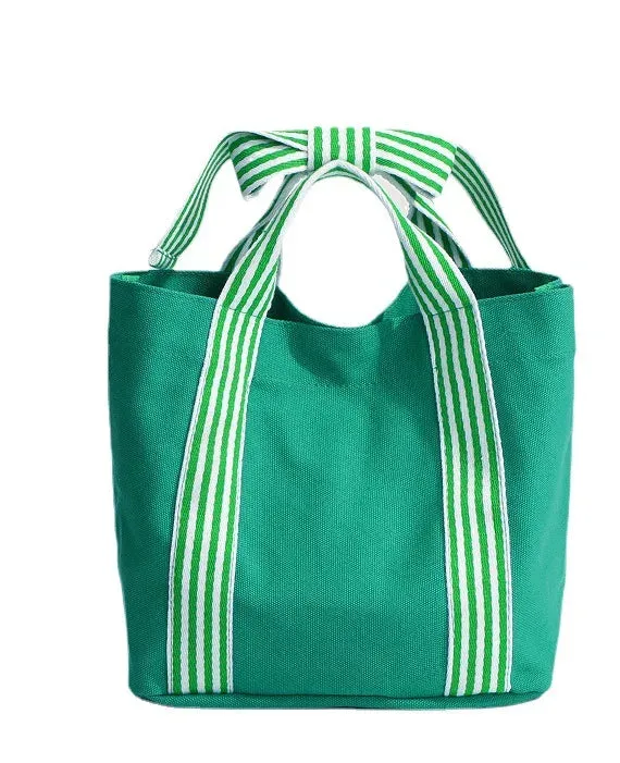 🌈 Whimsical Joker Bag 🎀 Cute Canvas Lunch Tote for Trendy Ladies 🍱✨