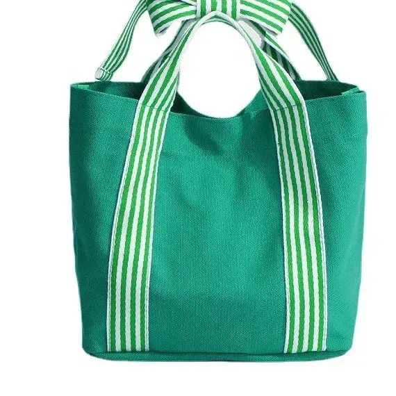 🌈 Whimsical Joker Bag 🎀 Cute Canvas Lunch Tote for Trendy Ladies 🍱✨