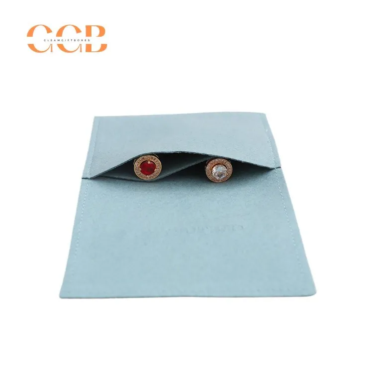 10pcs Pink Microfiber Jewelry Pouches