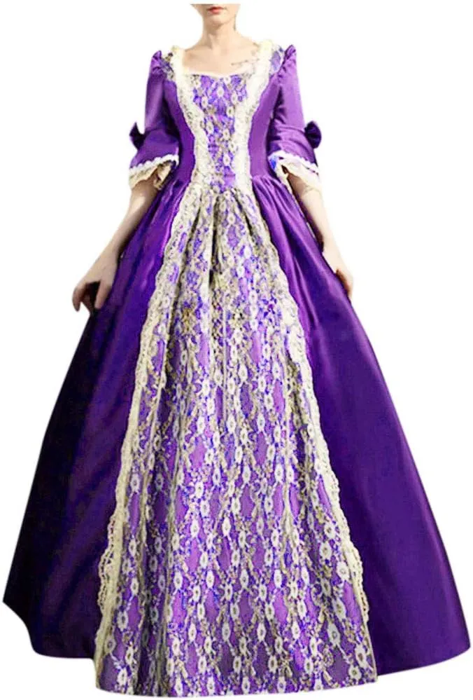 2024 Princess Dress Sleeve Womens Gothic Retro Dress Vintage Half Court Women's Dress Loose Casual Dresses Women