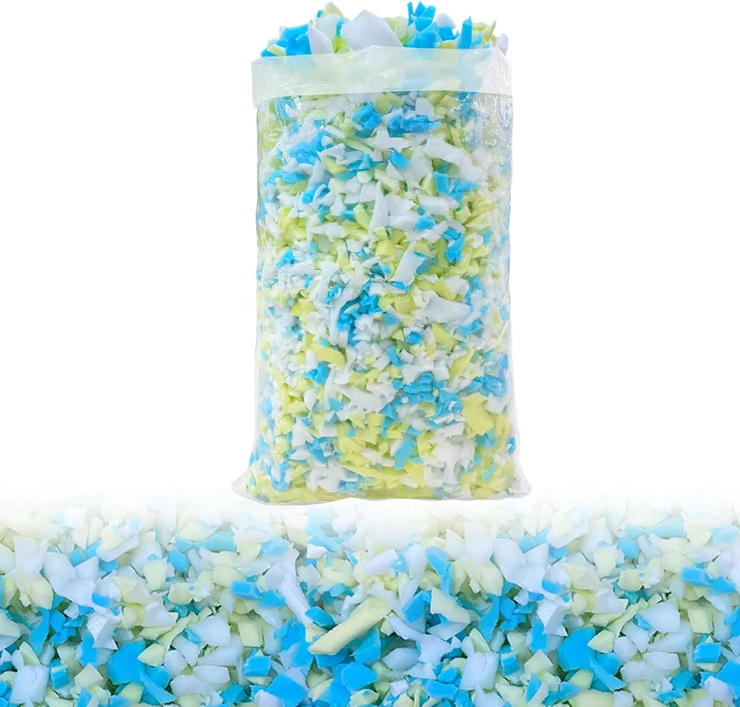 3lbs Shredded Memory Foam Filling for Bean Bag Filler, Premium Soft Filling,Without Added Gel Particles,Very Suitable for Filling Bean Bags and Pillows