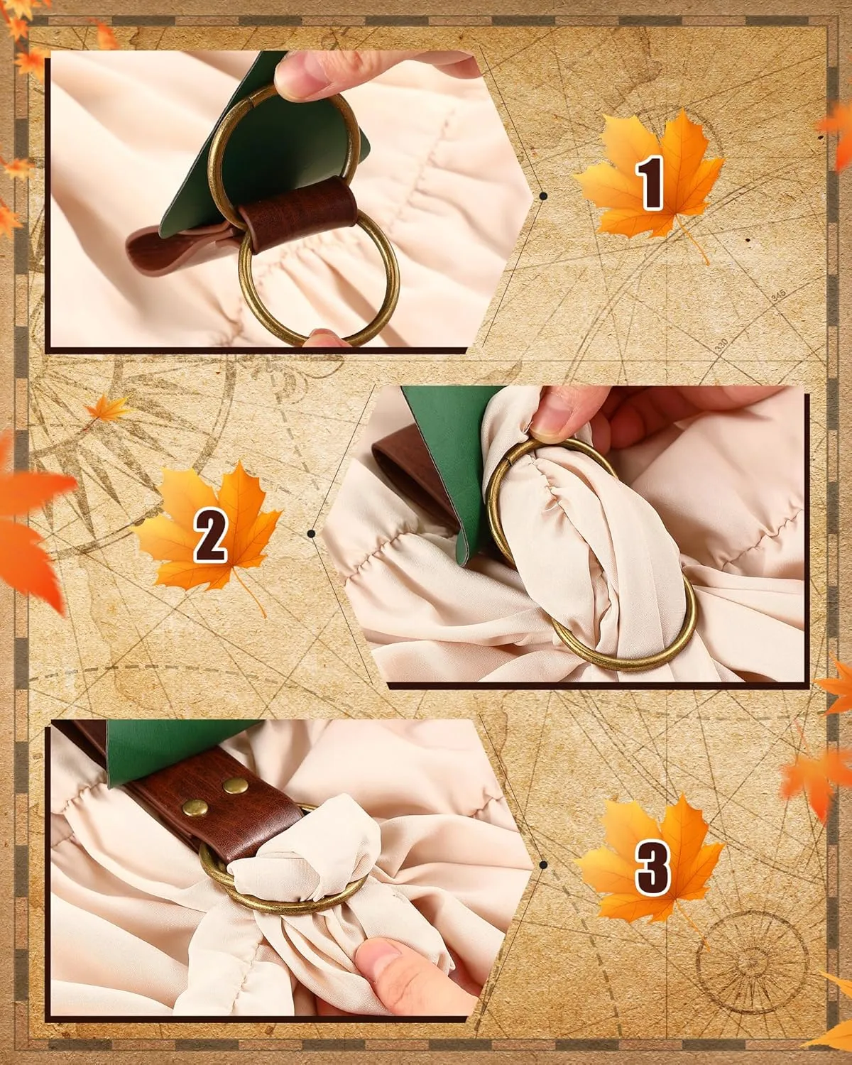 6 Pcs Women Renaissance Accessories Leaf Belt Bag Medieval Viking Belt Potion Bottles Leather Skirt Hikes