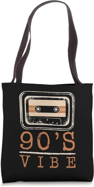 90's Vibe Audiotape Vintage Old School Retro Disco Dj Club Tote Bag