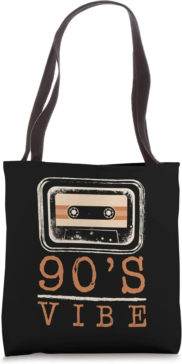 90's Vibe Audiotape Vintage Old School Retro Disco Dj Club Tote Bag