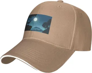 A Deer Standing On A Cliff Baseball Cap for Men Women Adjustable Funny Dad Hat