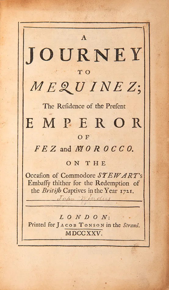 A journey to Mequinez;