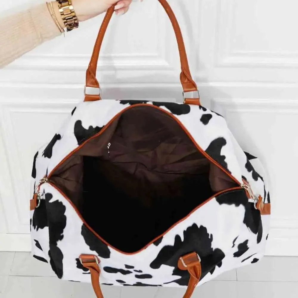 Adaptable | Animal Print Plush Weekender Bag