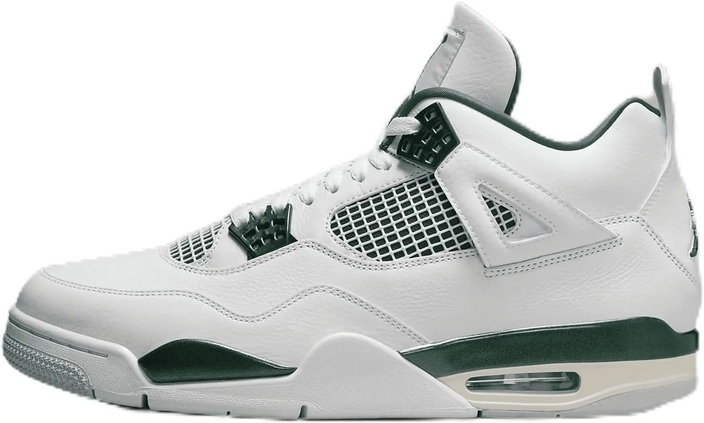 Air Jordan 4 Retro Oxidized Green Men's Shoes (FQ8138-103, White/White/Neutral Grey/Oxidized Green) Size 15