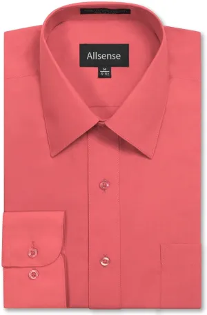 Allsense Men’s Regular-Fit Long-Sleeve Dress Shirt