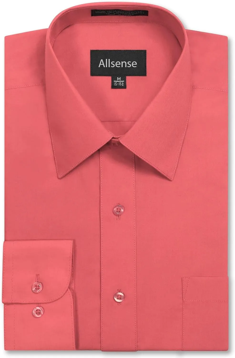 Allsense Men’s Regular-Fit Long-Sleeve Dress Shirt
