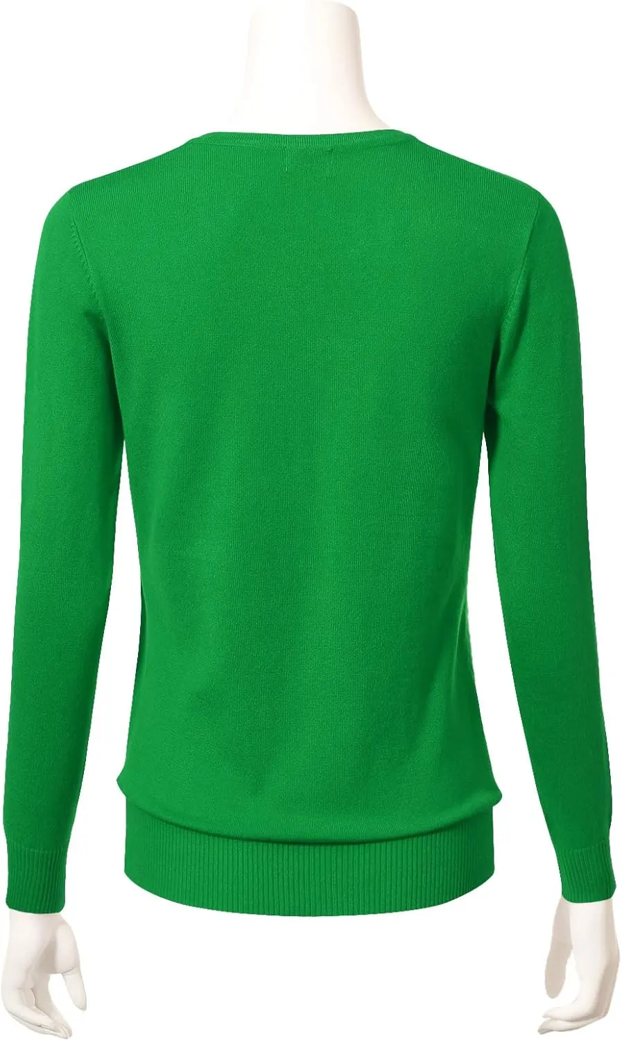 Allsense Women's Long-Sleeve Lightweight Crewneck Cardigan Sweater