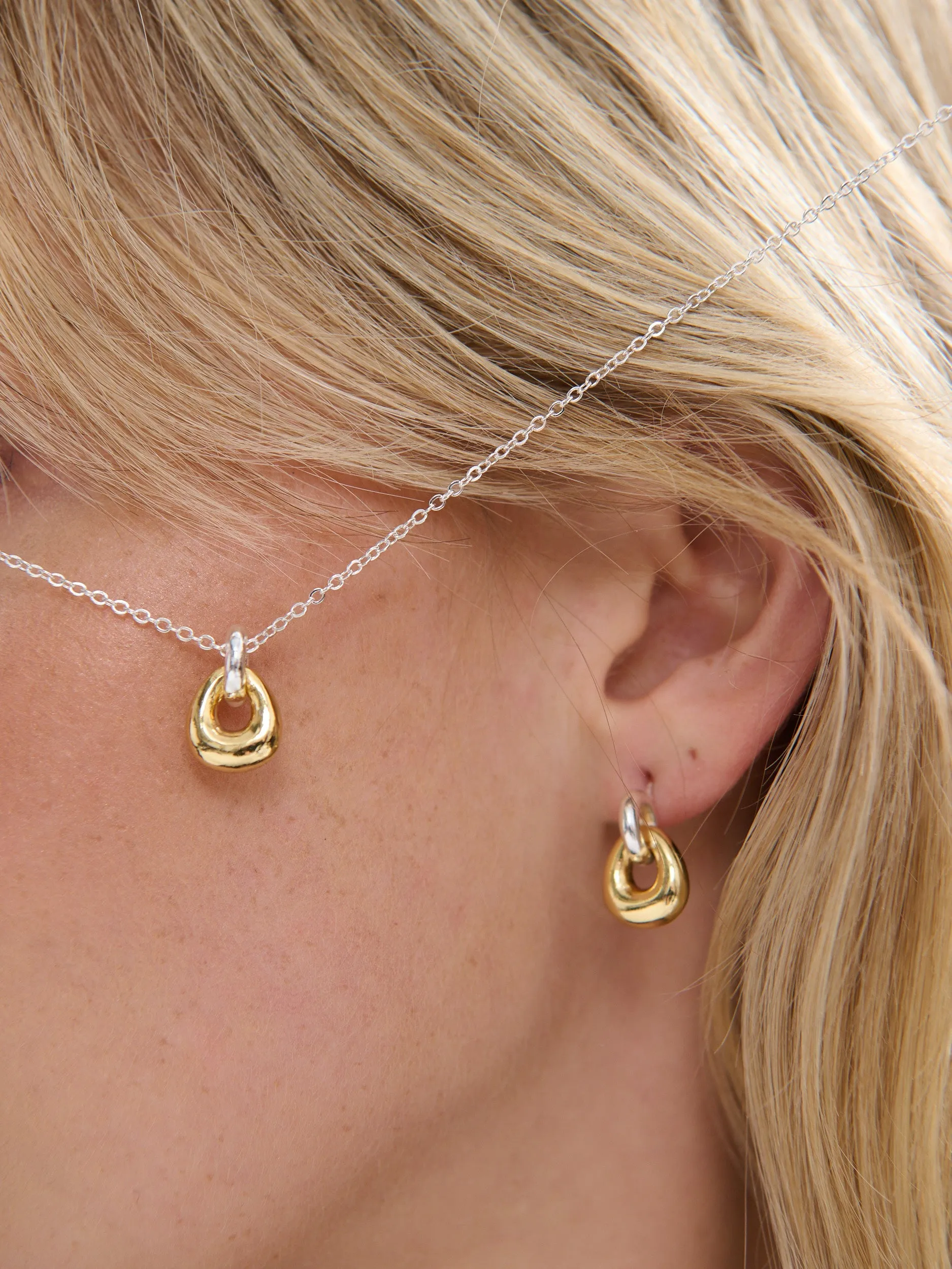 Amara Mixed Metal Plated Earrings
