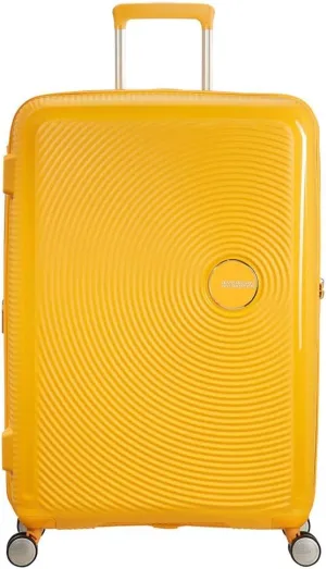 American Tourister Unisex Adult Soundbox, Yellow (Golden Yellow), Spinner L EXP (77 cm-110 L)