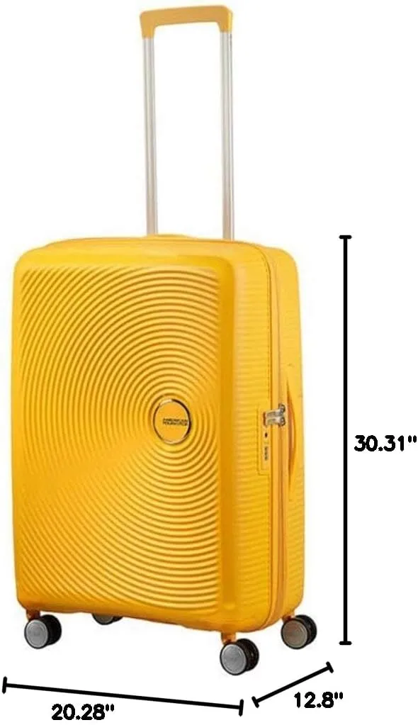 American Tourister Unisex Adult Soundbox, Yellow (Golden Yellow), Spinner L EXP (77 cm-110 L)