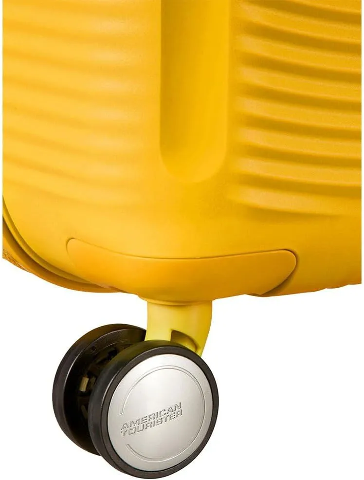 American Tourister Unisex Adult Soundbox, Yellow (Golden Yellow), Spinner L EXP (77 cm-110 L)