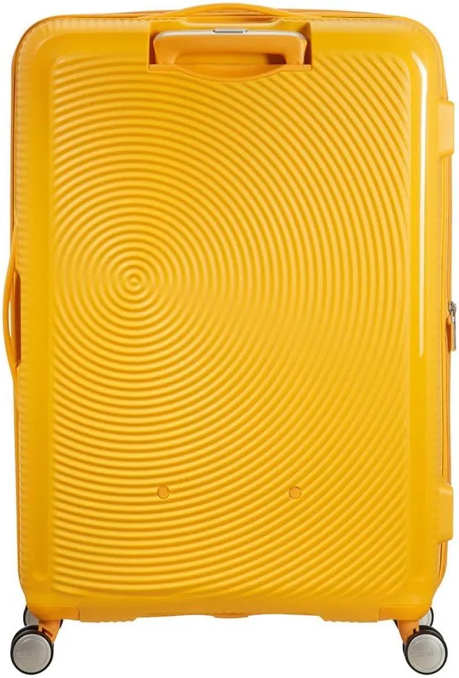 American Tourister Unisex Adult Soundbox, Yellow (Golden Yellow), Spinner L EXP (77 cm-110 L)