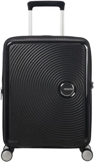 American Tourister Unisex Adult's Soundbox, Black (Bass Black), Spinner S EXP (55 cm-41 L)