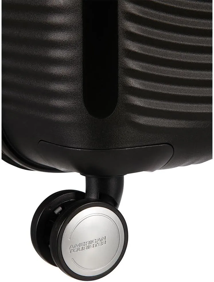 American Tourister Unisex Adult's Soundbox, Black (Bass Black), Spinner S EXP (55 cm-41 L)