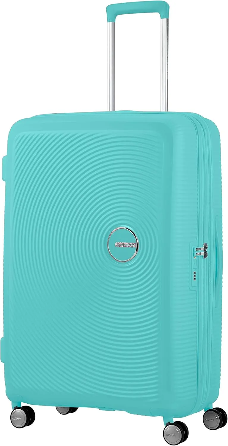 American Tourister Unisex_Adult L (77 cm-110 L), Poolside Blue, Spinner 77/28 TSA EXP
