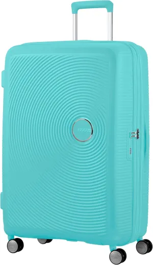 American Tourister Unisex_Adult L (77 cm-110 L), Poolside Blue, Spinner 77/28 TSA EXP