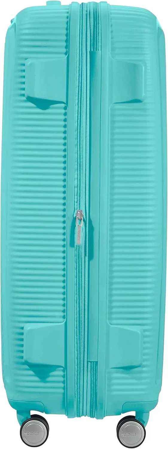 American Tourister Unisex_Adult L (77 cm-110 L), Poolside Blue, Spinner 77/28 TSA EXP