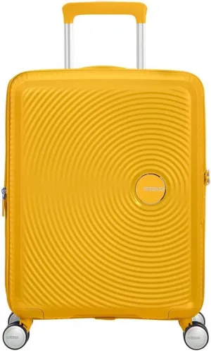 AMERICAN TOURISTER Unisex_Adult Soundbox, Yellow (Golden Yellow), Spinner S EXP (55 cm-35.5/41 L)