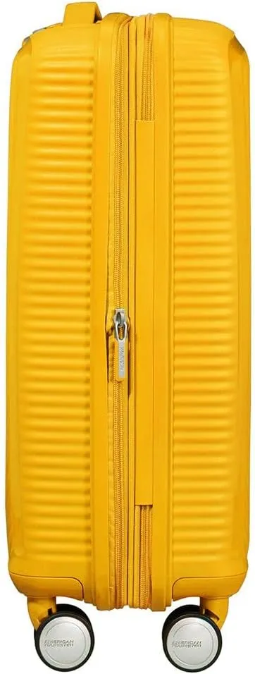AMERICAN TOURISTER Unisex_Adult Soundbox, Yellow (Golden Yellow), Spinner S EXP (55 cm-35.5/41 L)