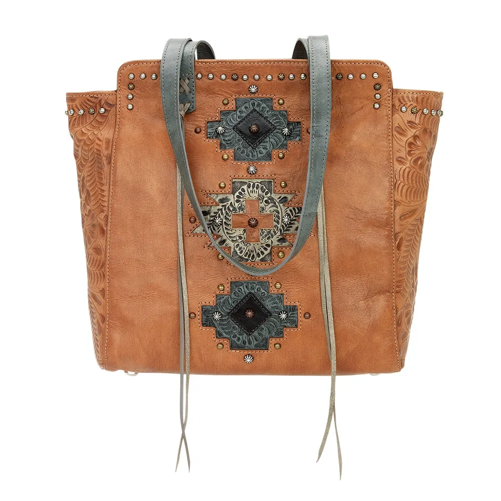 American West Navajo Soul Zip Top Tote