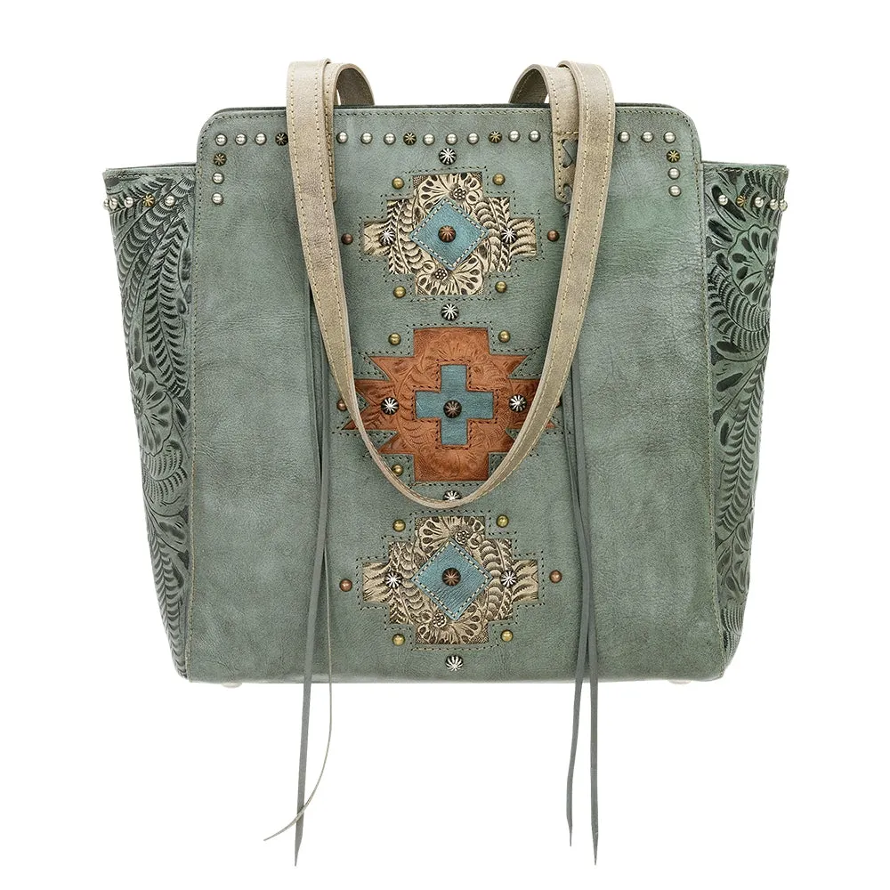 American West Navajo Soul Zip Top Tote