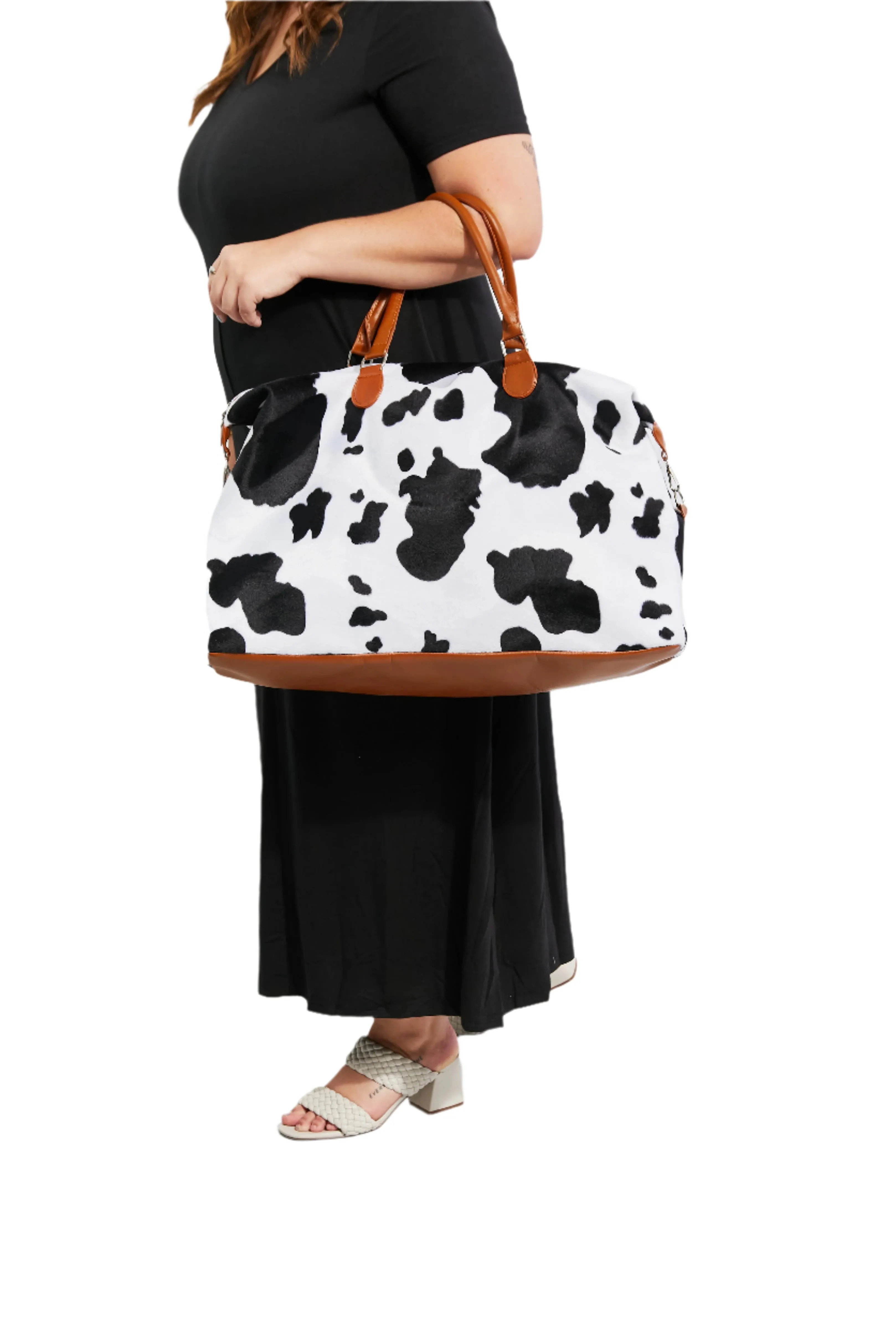 Animal Print Plush Weekender Bag