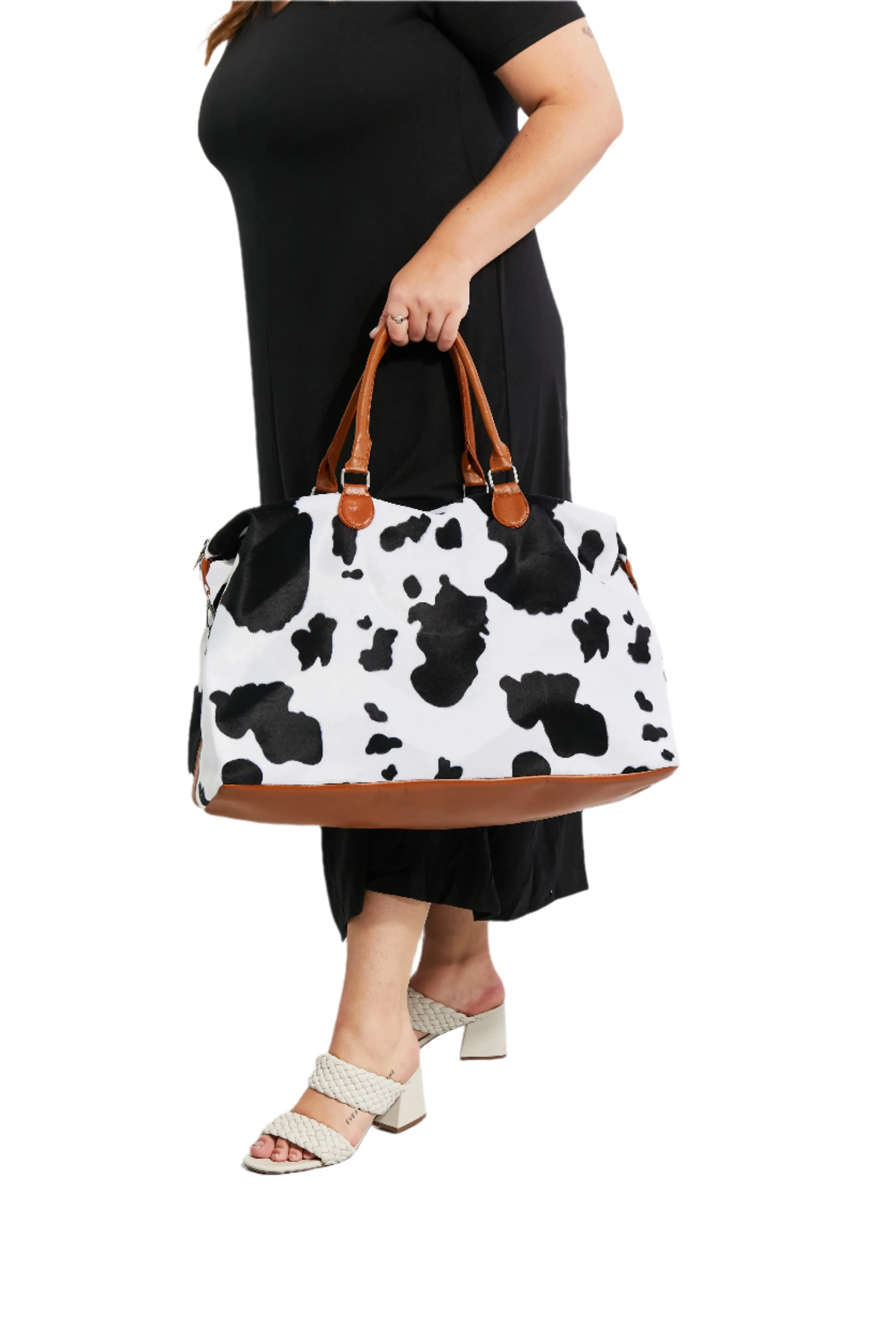 Animal Print Plush Weekender Bag