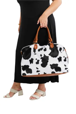 Animal Print Plush Weekender Bag
