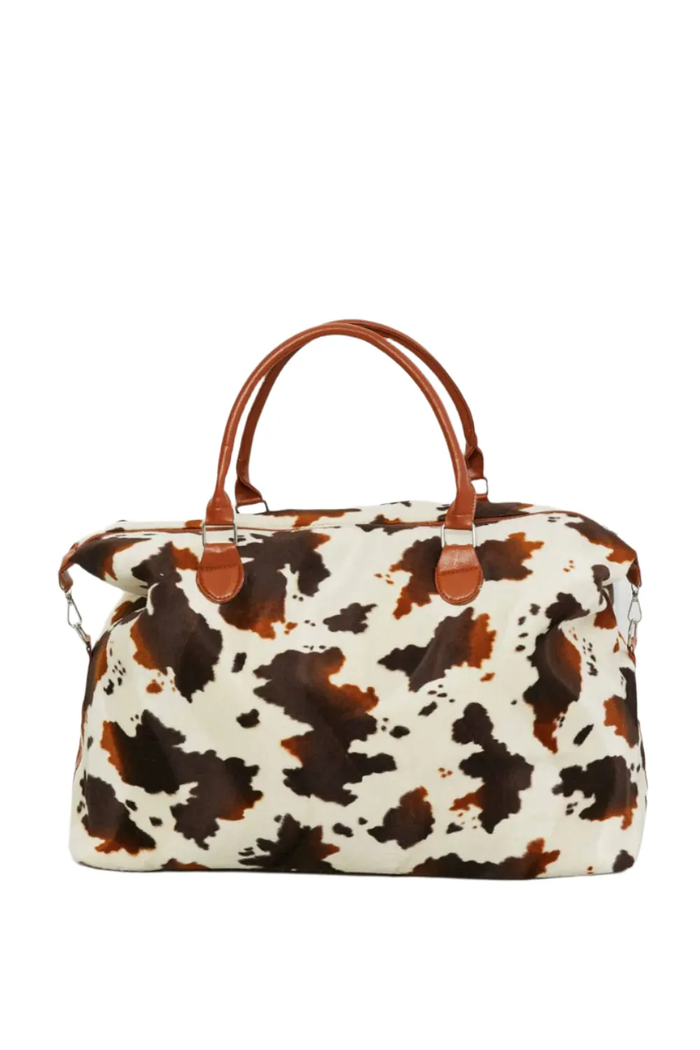 Animal Print Plush Weekender Bag