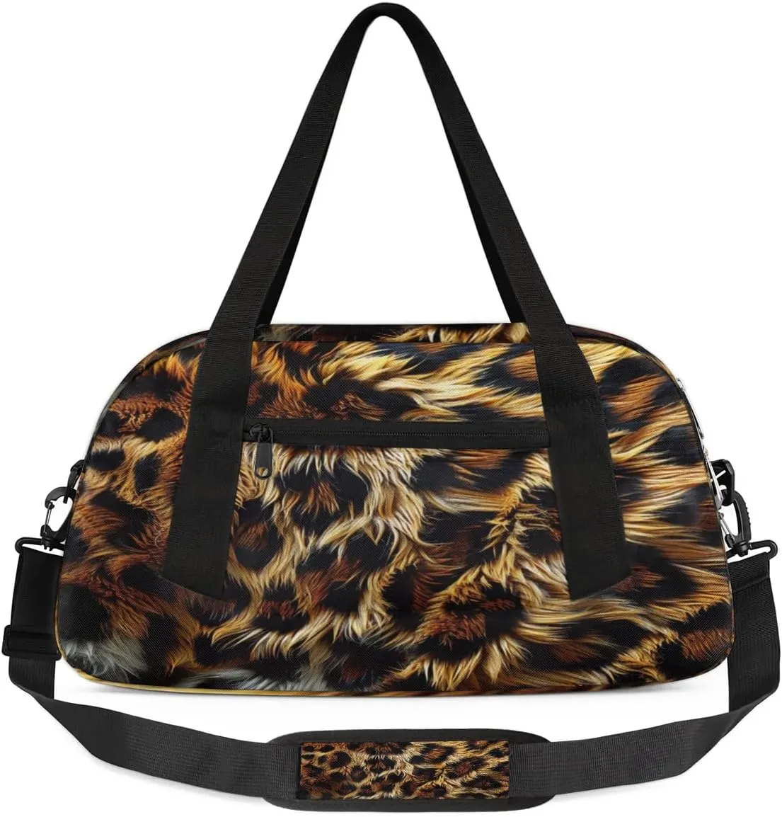 Animals Fur Waterproof Sports Gym Bag Portable Dance Gymnastics Work Out Bag Lightweight Travel Duffel Bag Overnight Weekender Bag