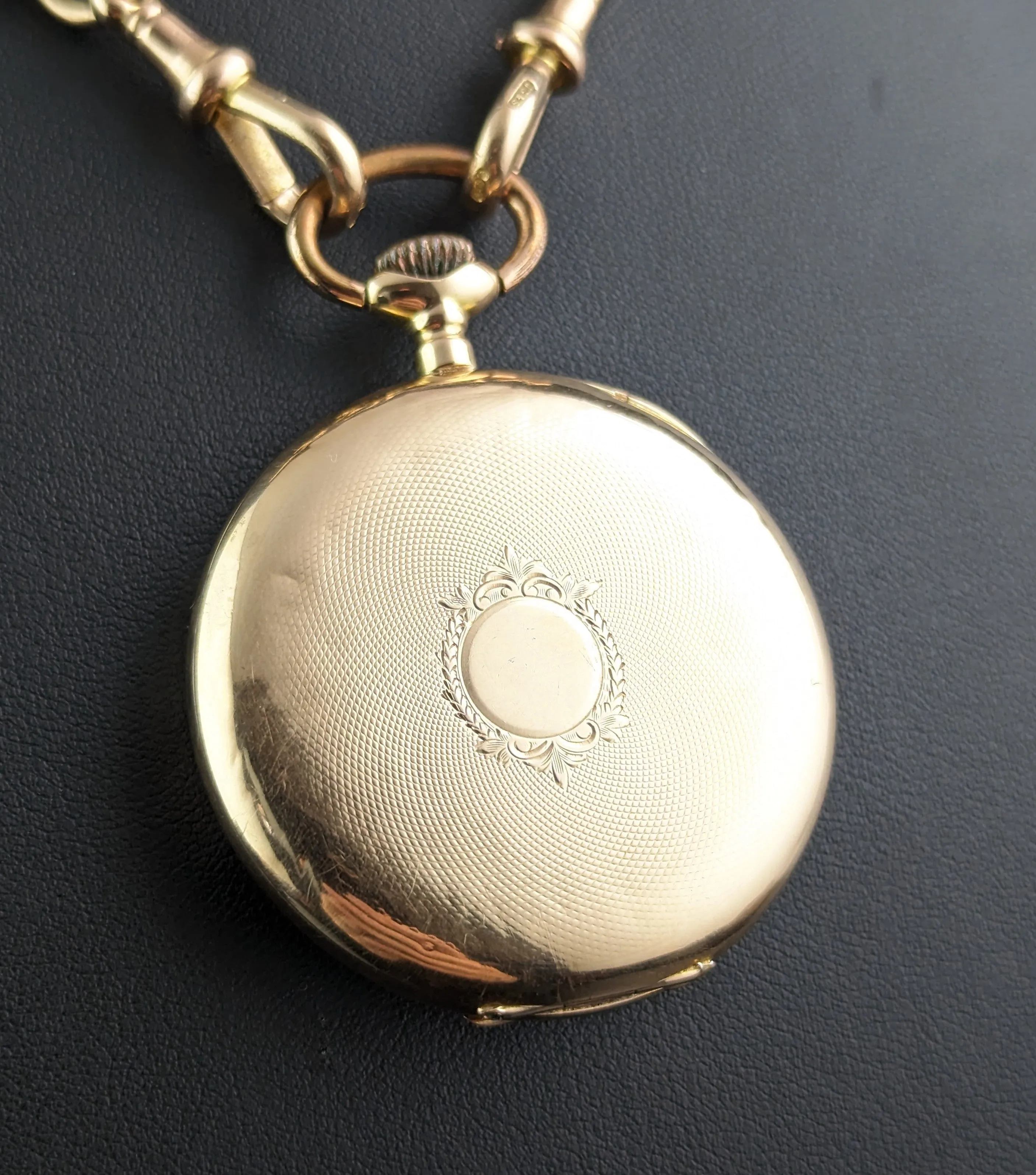 Antique 14ct gold pocket watch, Moeris, open face