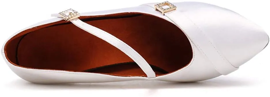 AOQUNFS Ballroom Dance Shoes Women Closed Toe Walts Salsa Latin Dance Shoes