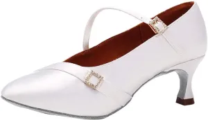 AOQUNFS Ballroom Dance Shoes Women Closed Toe Walts Salsa Latin Dance Shoes