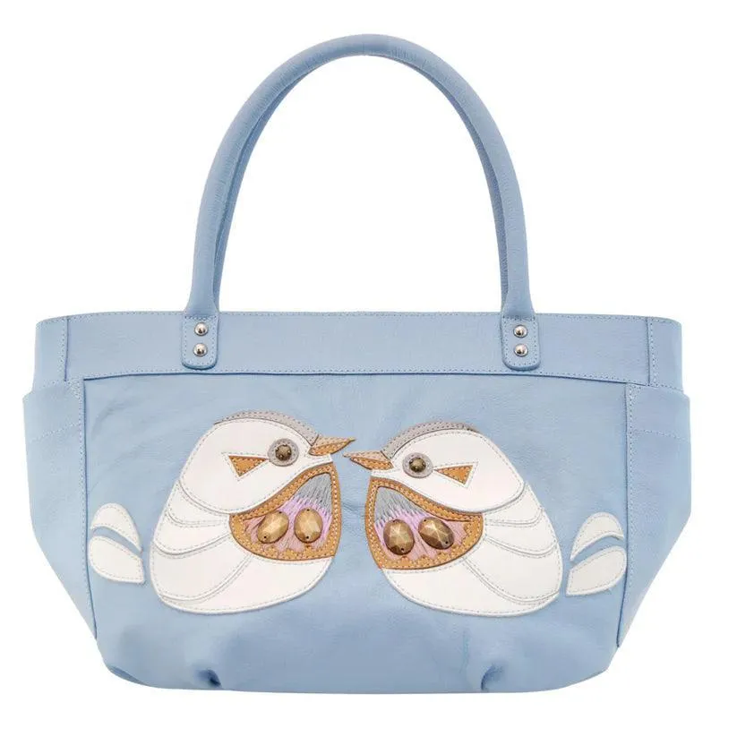 Auklet Leather Bucket Bag | Handcrafted with Whimsical Embroidery – Havana & Co.