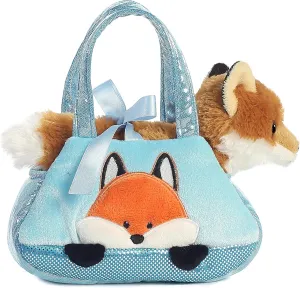 Aurora® Fashionable Fancy Pals™ Peek-A-Boo Fox Stuffed Animal - On-The-go Companions - Stylish Accessories - Multicolor 7 Inches