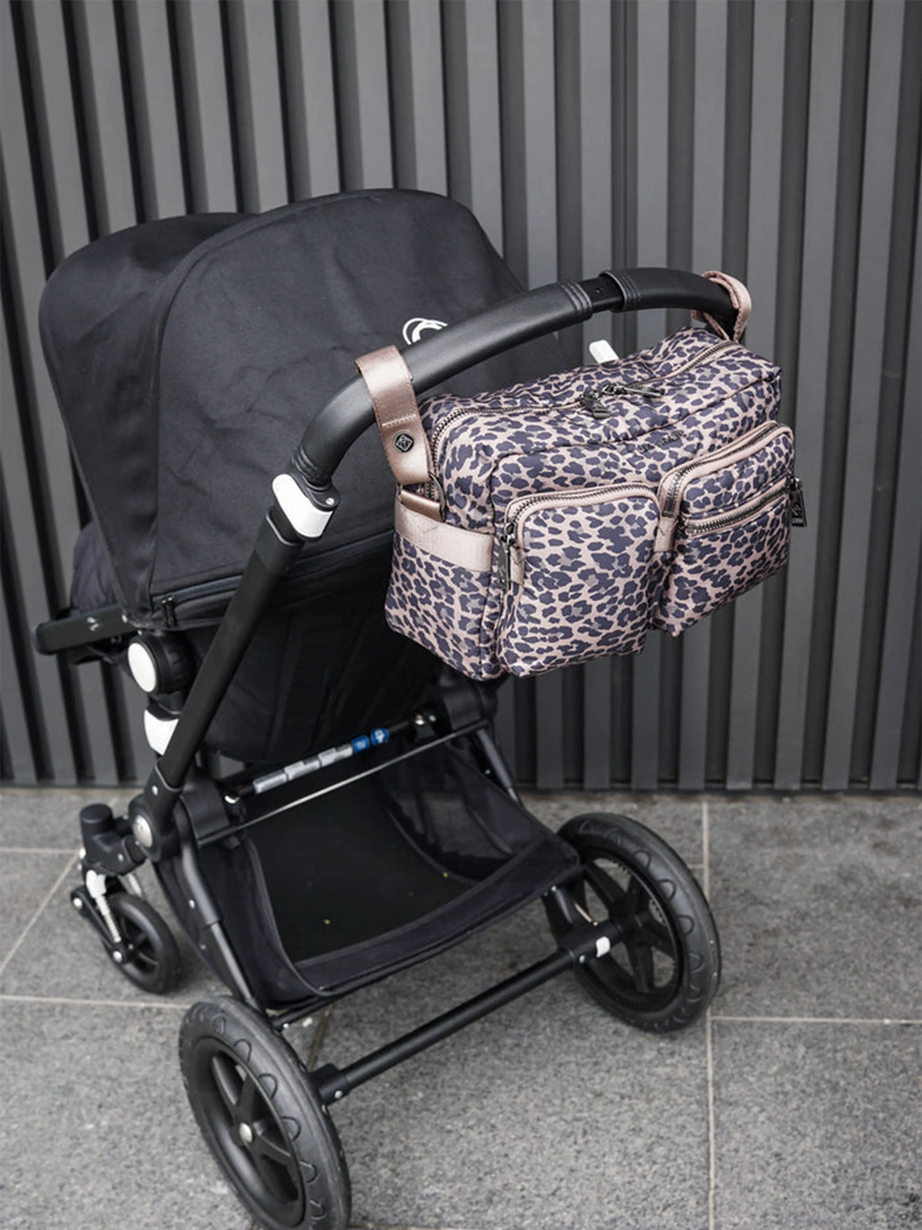 Baby Axel Leopard Changing Bag in Brown (32cm)