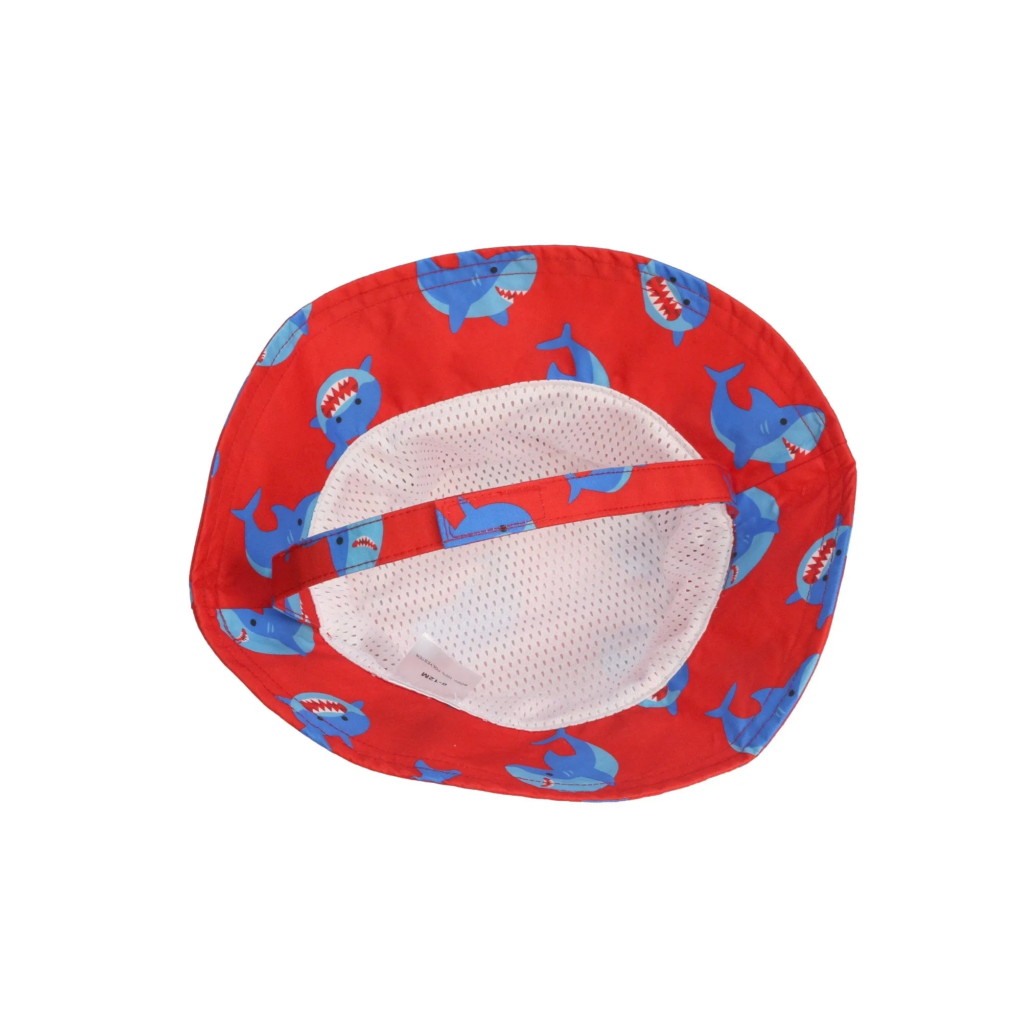 Baby/toddler Printed Bucket Sun Hat - Sherman The Shark **pre-order (orders Will Ship In Full Early March '25)**