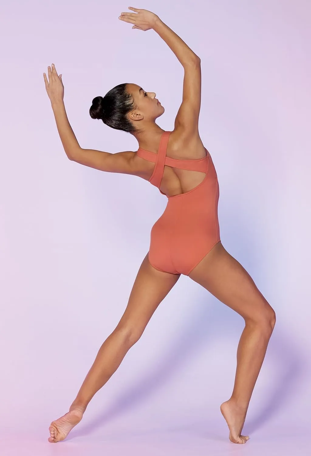 Balera High Neck Leotard with Cross Back Straps for Girls & Women Perfect for Dance