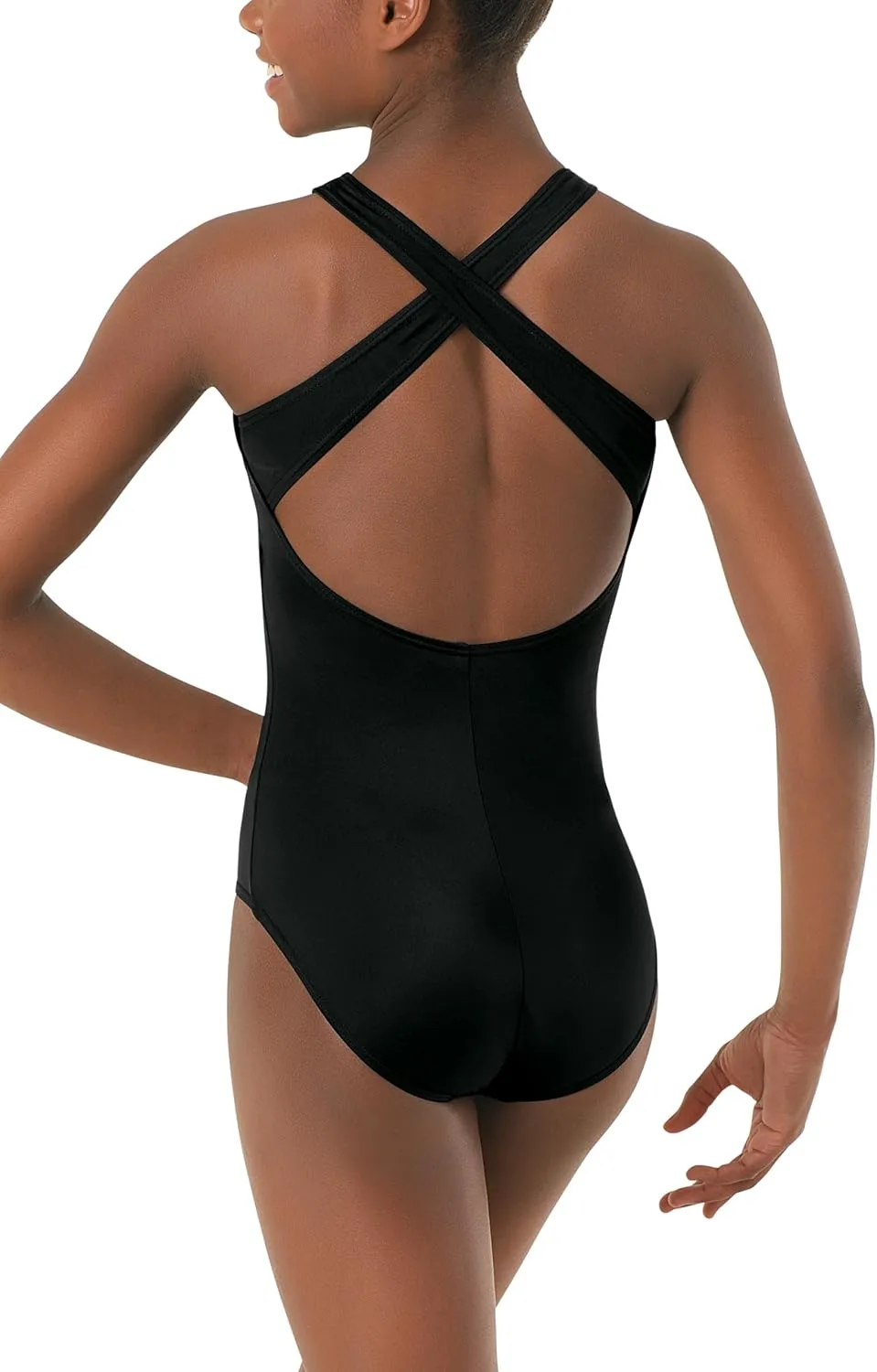 Balera High Neck Leotard with Cross Back Straps for Girls & Women Perfect for Dance