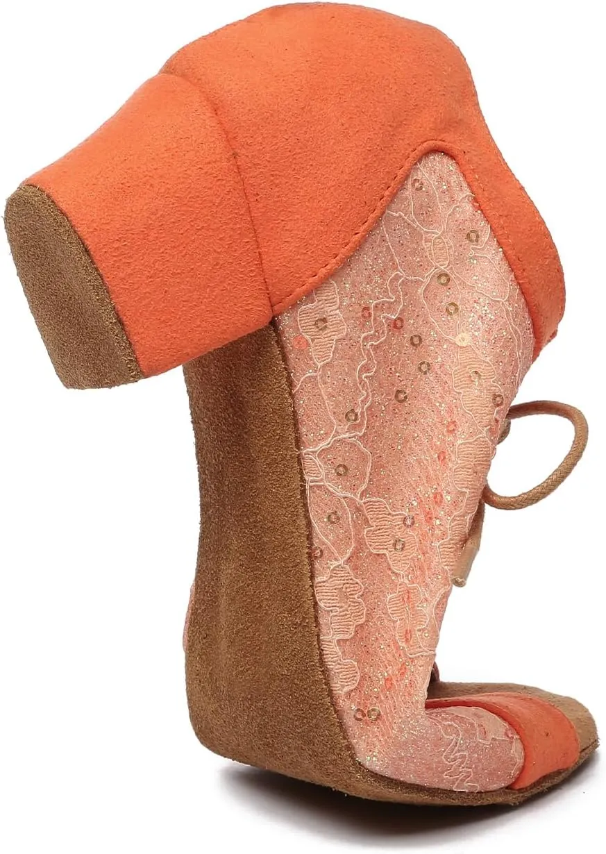 Ballroom Latin Dance Shoes for Women Practice Dance Shoes Lace-up Low Heel Salsa Swing Shoes
