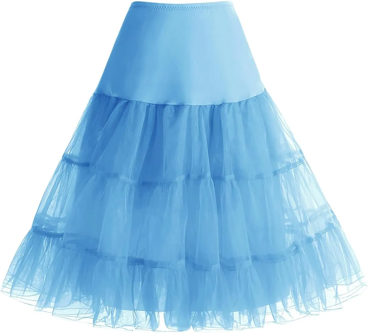 Bbonlinedress Women's 50s Petticoat Skirt Vintage Tutu Crinoline Underskirt 25"