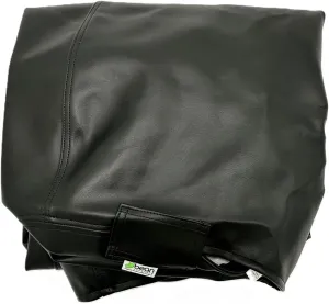 Bean Products Vinyl Marine Boat Bean Bag Chair Cover - Retro Style Weatherproof Lazy Sofa Cover for Adults - Washable Bean Bag Cover Without Fill - Comfortable Small Bean Bag, 33x31x20 - Black