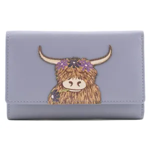Bella With Flowers Tri-Fold Purse | Lilac