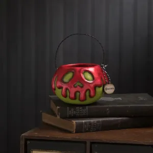 Bethany Lowe Small Green Apple With Red Poison Bucket