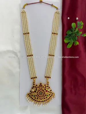 Bharatanatyam Long Necklace - Elegant Dance Jewelry BLN-003