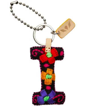 BLACK FELT ALPHABET CHARM "I"